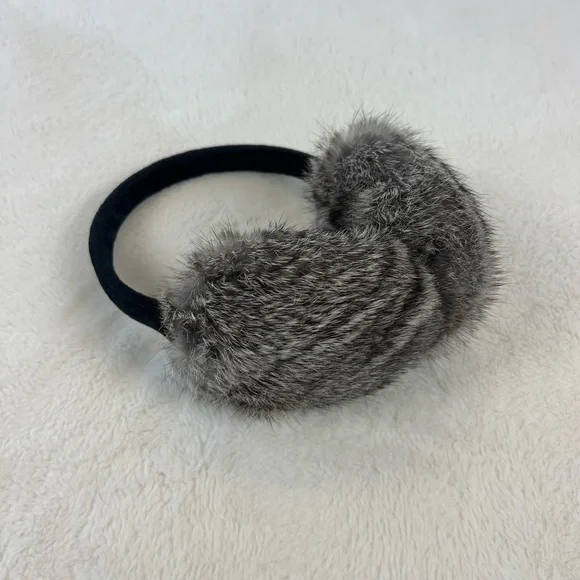 Fluffy Rabbit & Velvet Covered Earmuffs - Picture 4 of 7